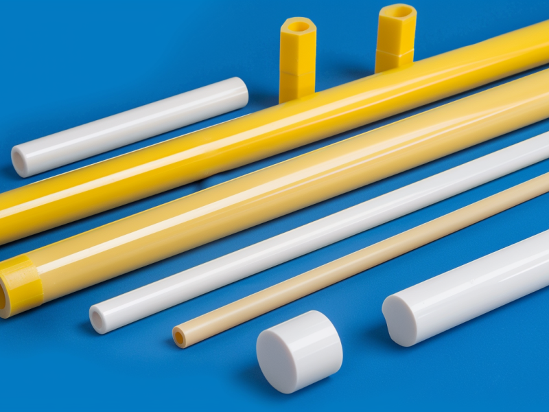 yellow & white ceramic rods